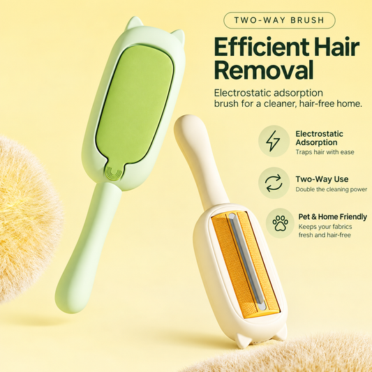 Electrostatic Adsorption Two-way Hair Brush
